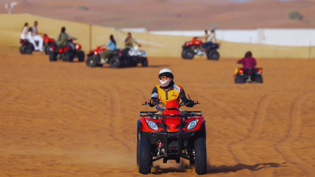 desert safari with quad bike in abu dhabi