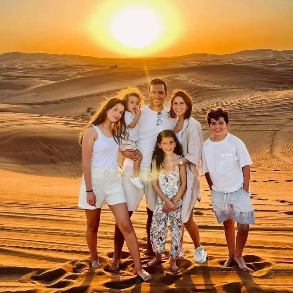 family in private abu dhabi safari